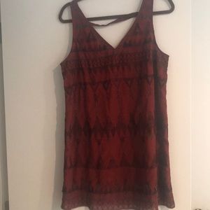 Free People deep v, beaded mini dress